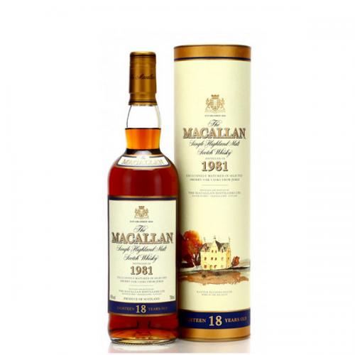 Macallan 1981 18 Year Old